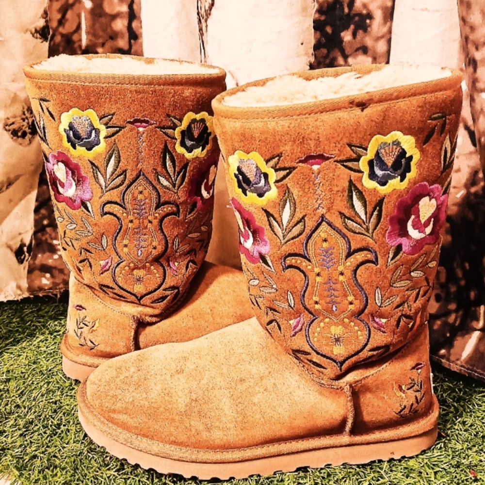 UGG Embroidered Boots